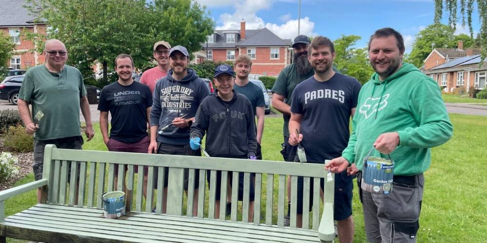 Avionics Team use Volunteering Day to transform community space