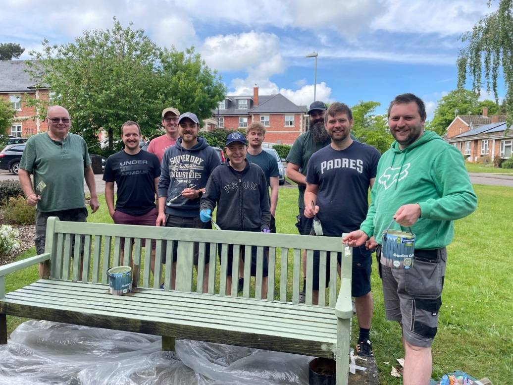 Avionics Team use Volunteering Day to transform community space