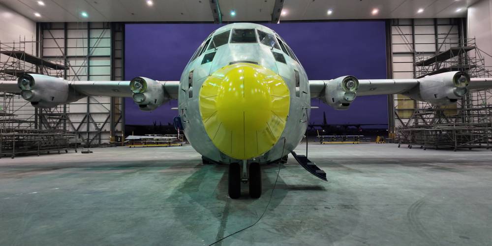 What lies beneath: C‑130 paint strip at Marshall Aerospace