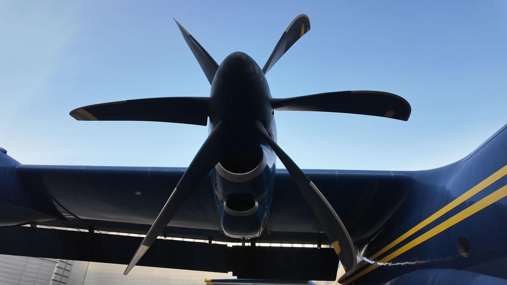 C-130 Fat Albert Blue Angels in Ground Running Enclosure Engine Test