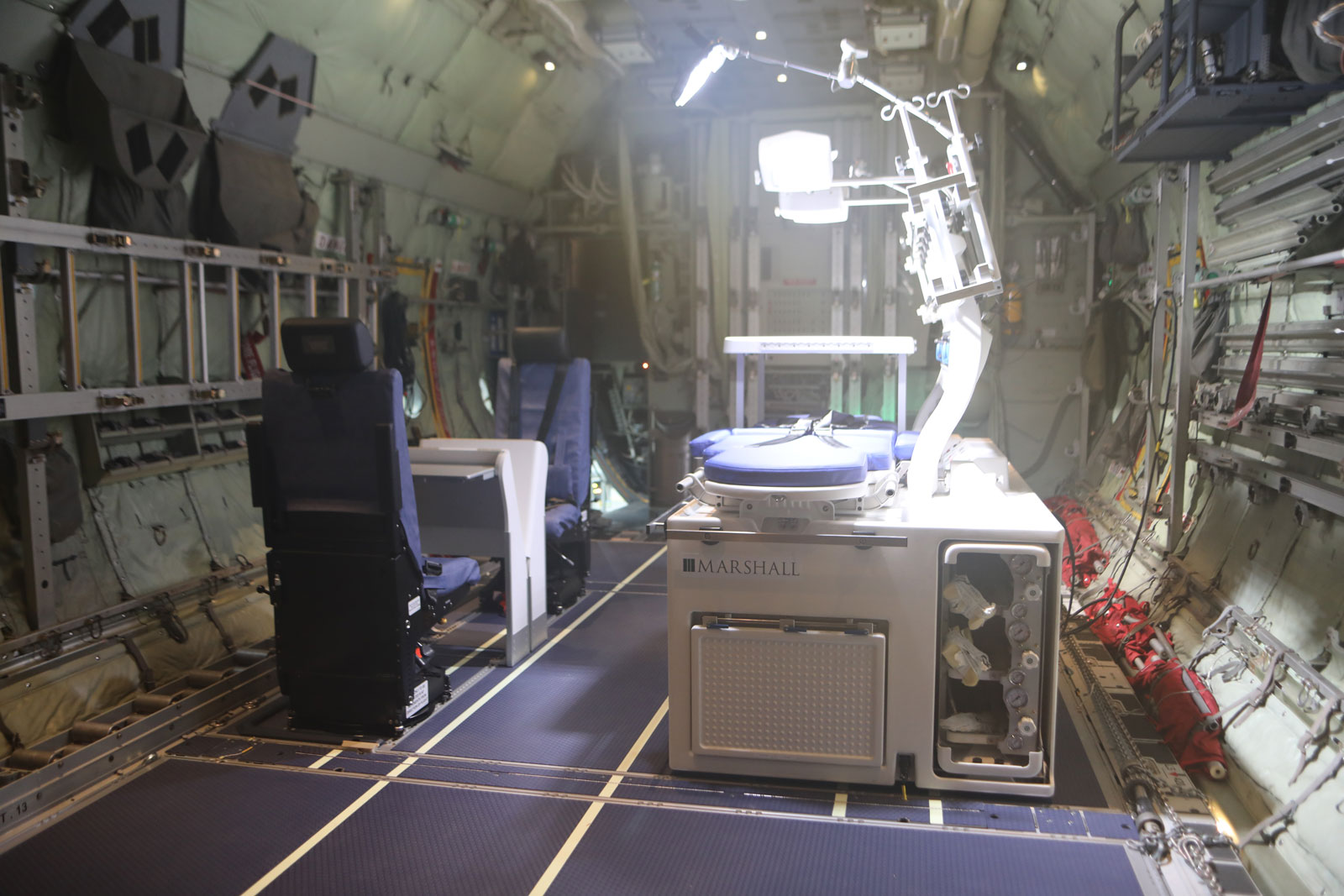 Marshall Aeromedical Evacuation System in Lockheed Martin C-130 aircraft