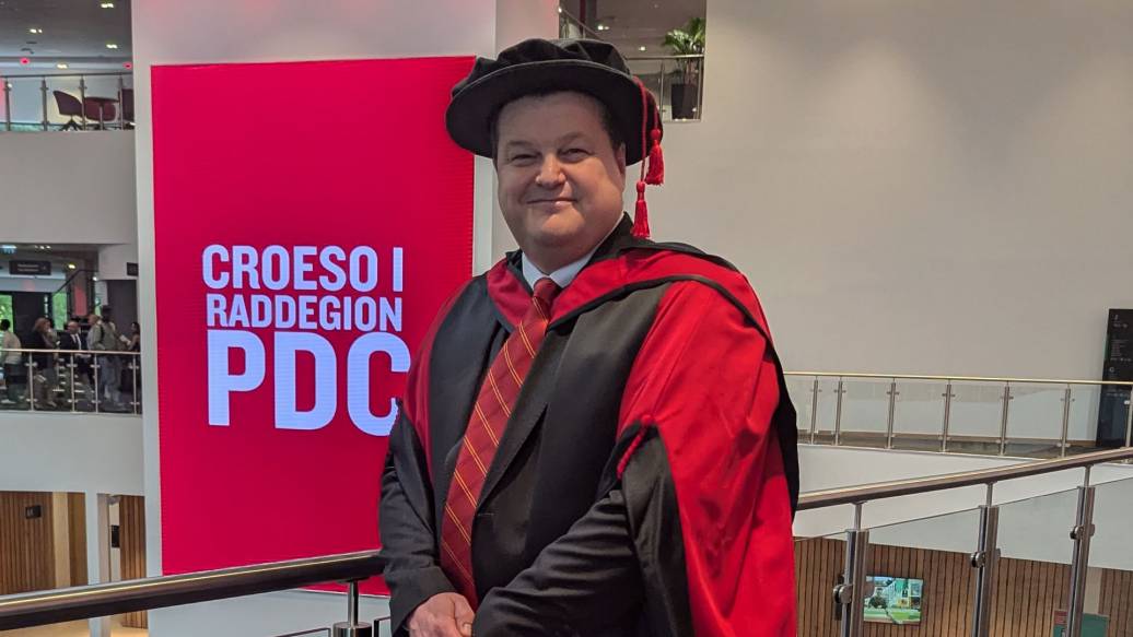 Marshall COO Gareth Williams receives honorary doctorate from University of South Wales