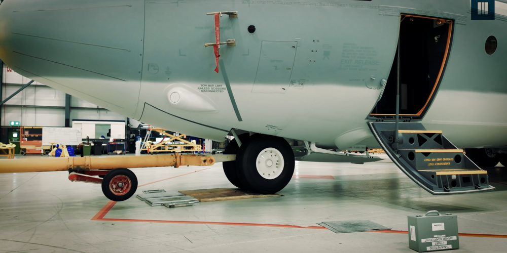 Behind the process: how Marshall Aerospace weighs a C‑130 before delivery