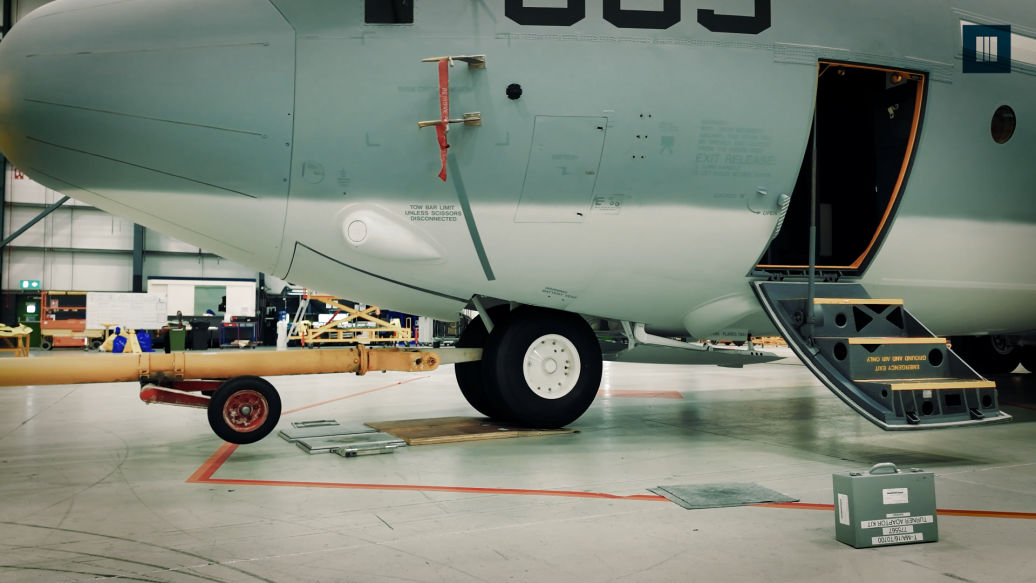 Behind the process: how Marshall Aerospace weighs a C‑130 before delivery