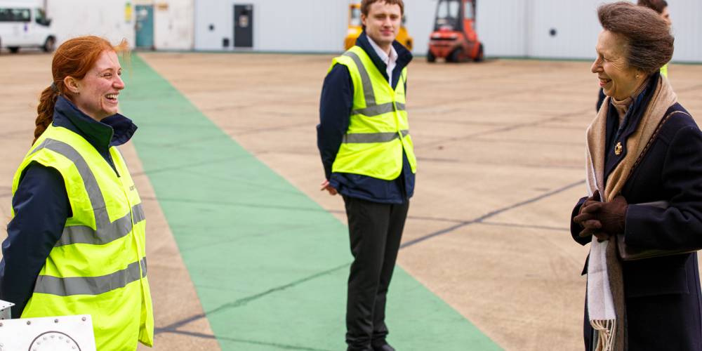 HRH The Princess Royal visits Marshall of Cambridge