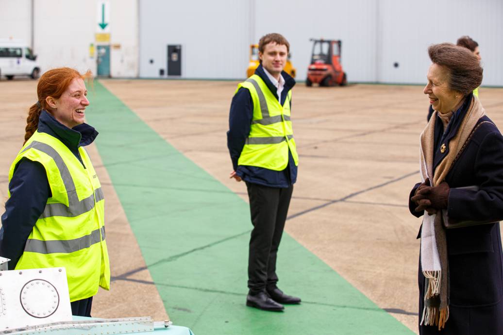 HRH The Princess Royal visits Marshall of Cambridge