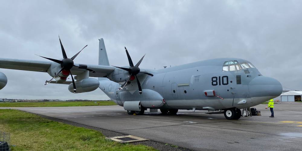 Marshall Aerospace and Defence Group Celebrates the arrival of the first US Marine Corps Aircraft