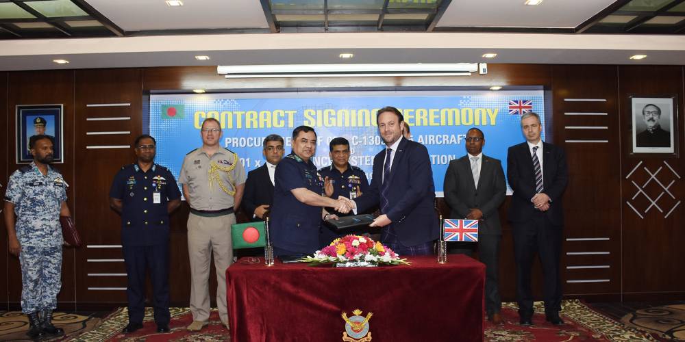 Marshall Aerospace and Defence signs new multi-million-pound support contract for Bangladesh C-130J fleet