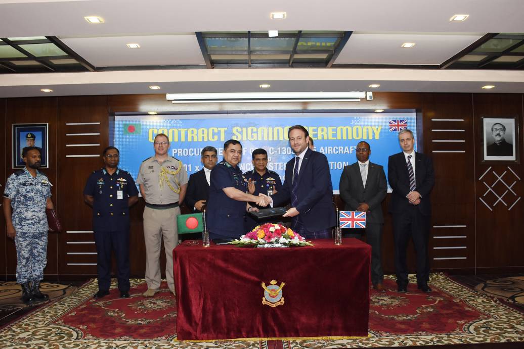 Marshall Aerospace and Defence signs new multi-million-pound support contract for Bangladesh C-130J fleet