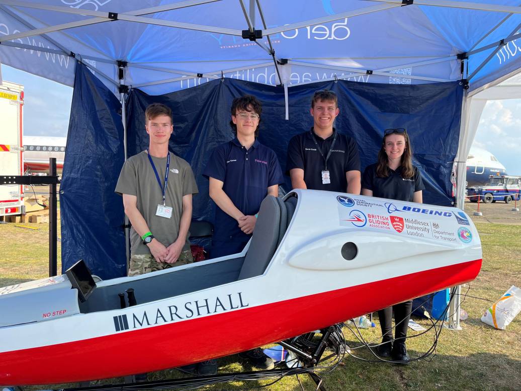 Marshall apprentices bring a glider simulator back to life for Royal Aeronautical Society’s Flyability Challenge