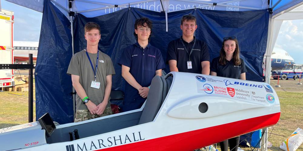 Marshall apprentices bring a glider simulator back to life for Royal Aeronautical Society’s Flyability Challenge