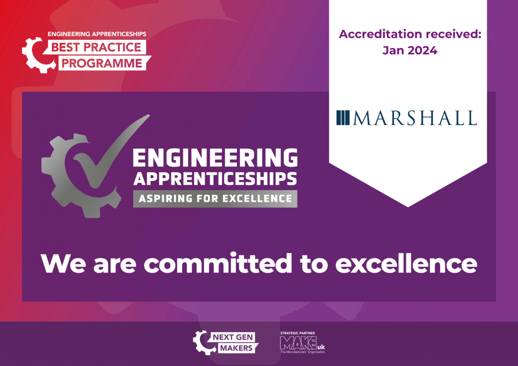 Marshall earns Next Gen Makers Silver Kitemark accreditation