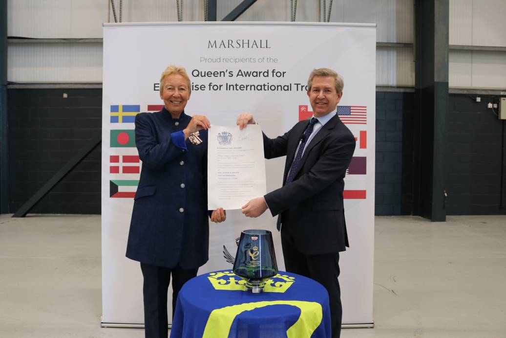 Marshall Honoured with Queen’s Award for Enterprise for International Trade