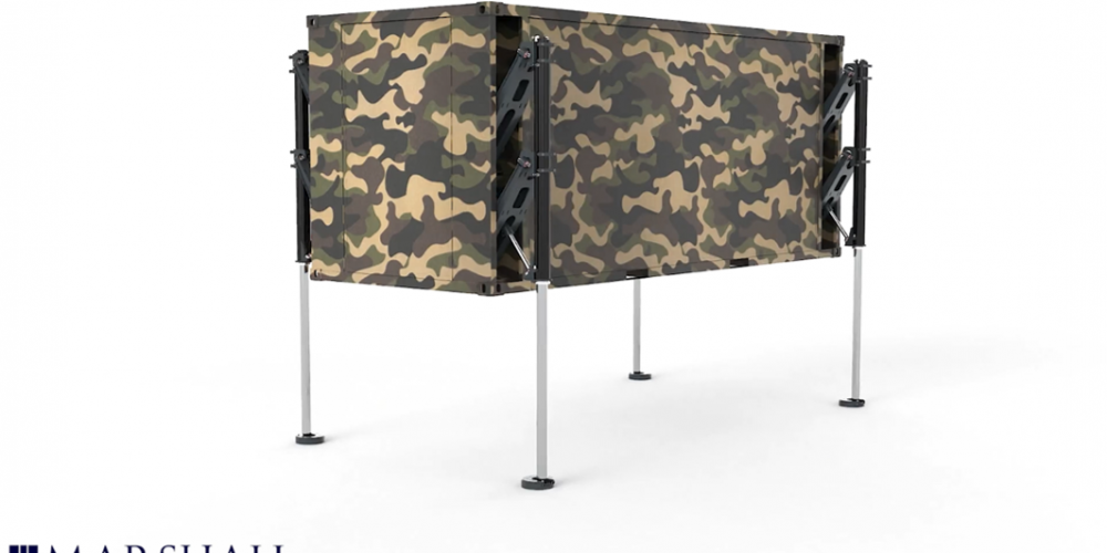 Marshall Land Systems and Expandable to jointly develop hydraulic legs for containerized infrastructure
