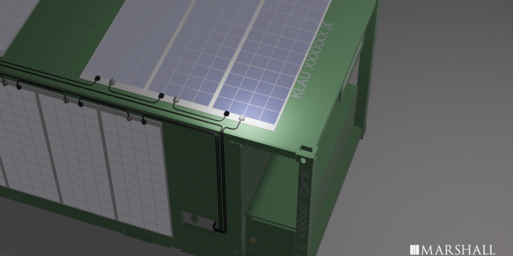 Marshall Land Systems announces  solar power and smart grids for containerised infrastructure