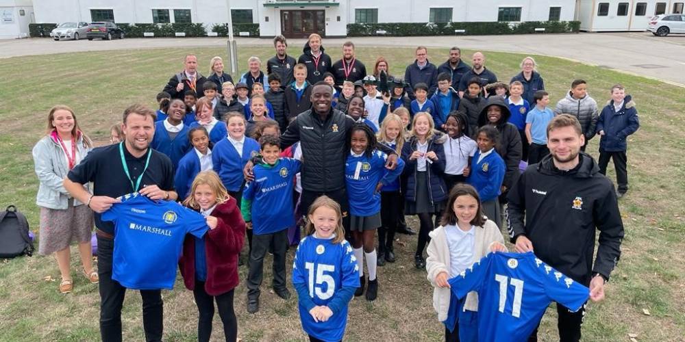 Marshall Skills Academy awards 50 schoolchildren with new football kits after skills challenge success