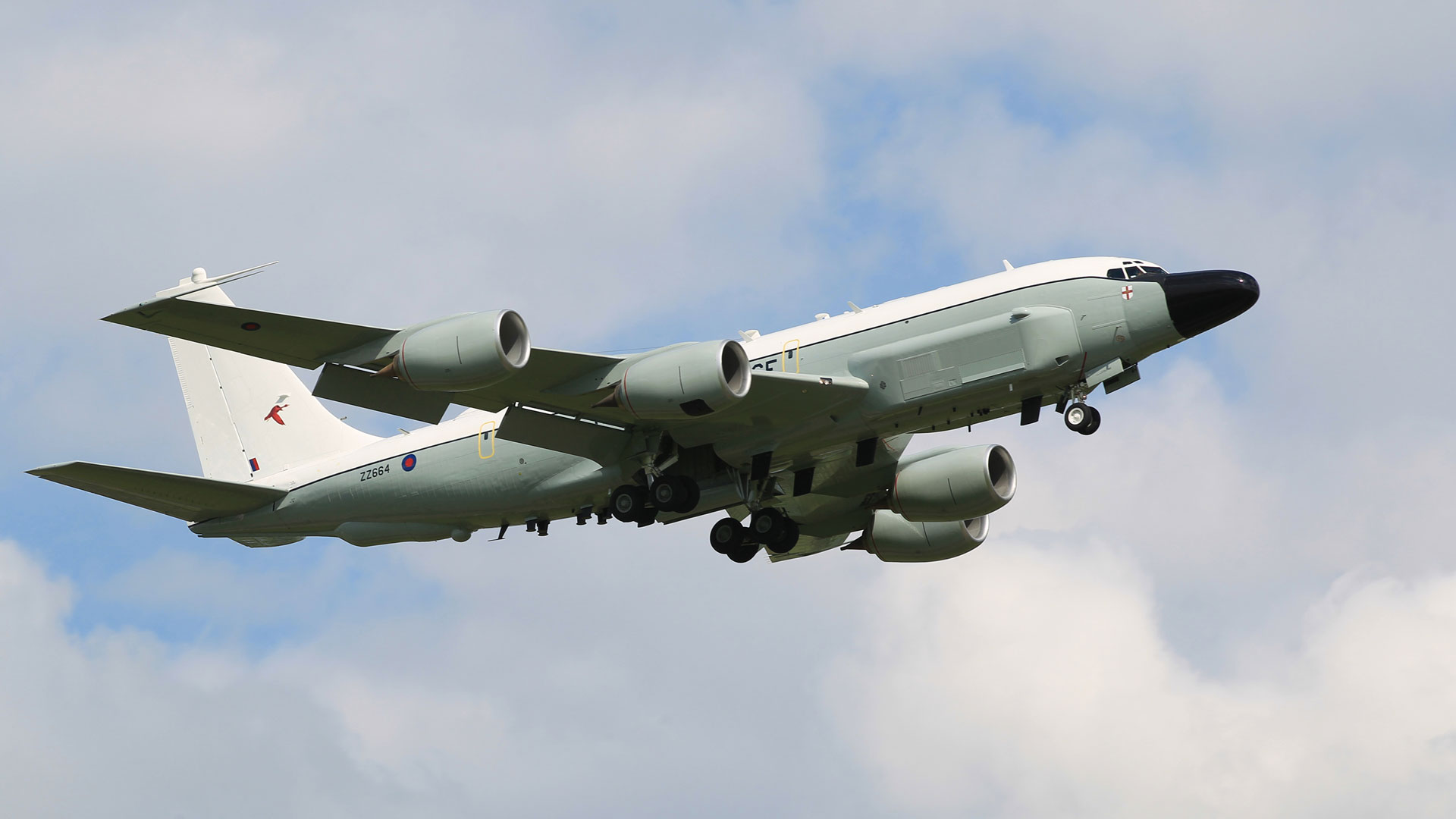 UK Rivet Joint RC-135W signals intelligence aircraft
