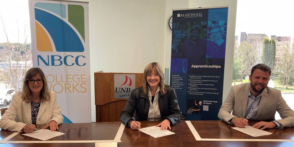 NBCC, UNB sign Letter of Intent with Marshall Skills Academy