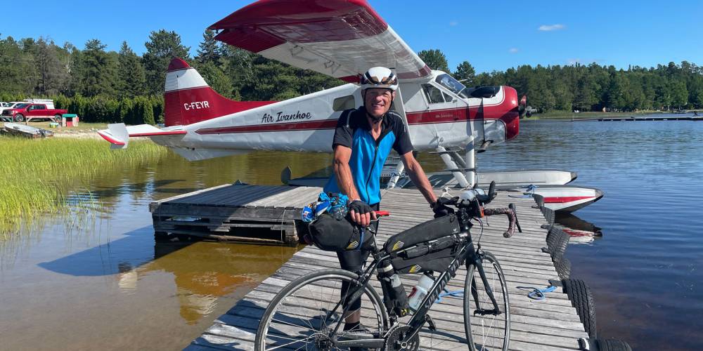 Ron Eckersley cycles across Canada on a gruelling 8,300km odyssey