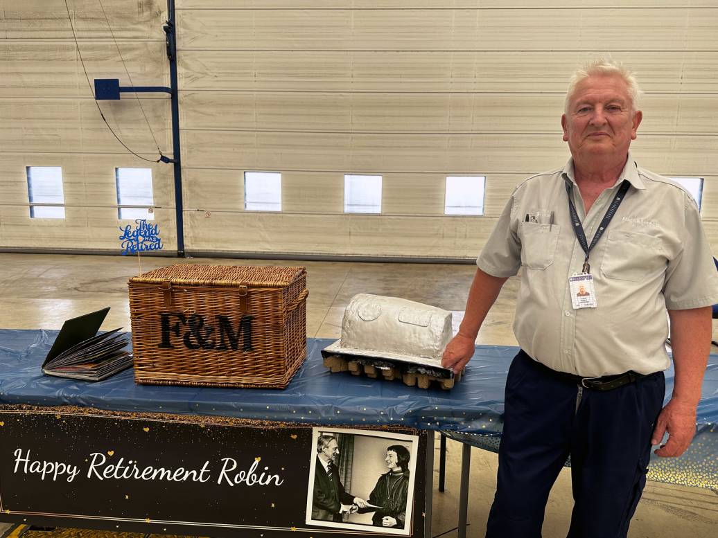 Marshall legend Robin Lipscombe downs tools after 53 years