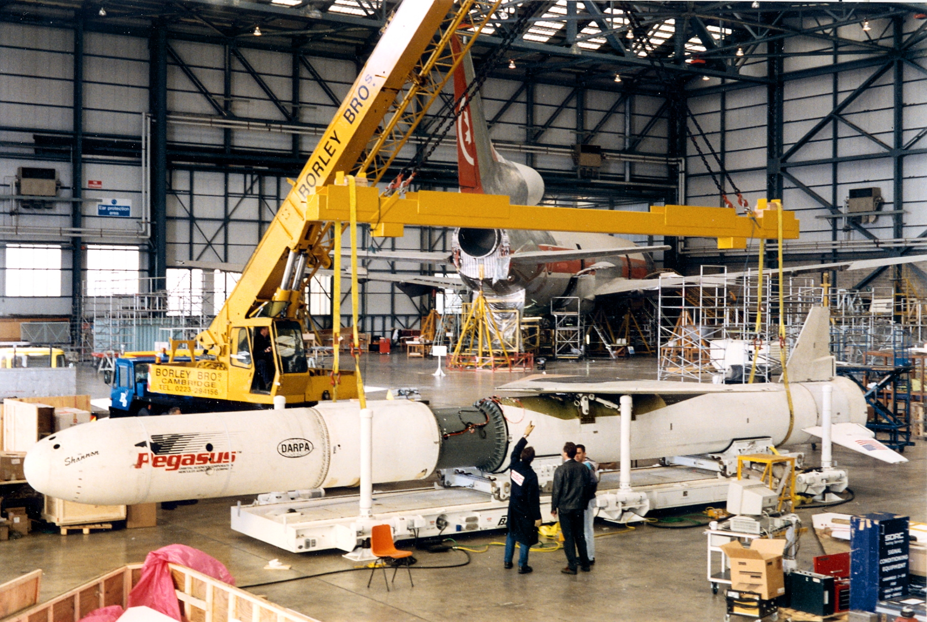 Stargazer - a Lockheed Martin L1011 TriStar modified by Marshall to carry a Pegasus XL satellite launch vehicle.