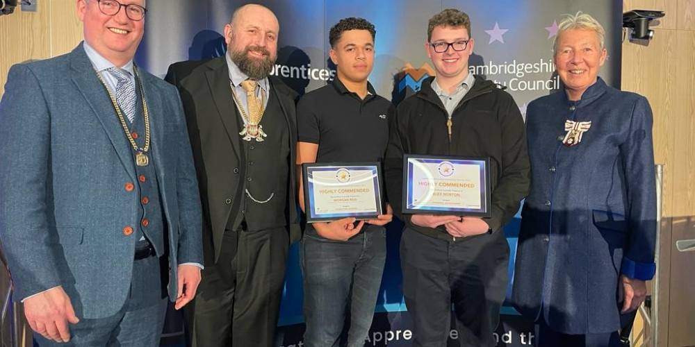 Two extraordinary Marshall Apprentices were recognised at the Cambridge Apprenticeship Awards